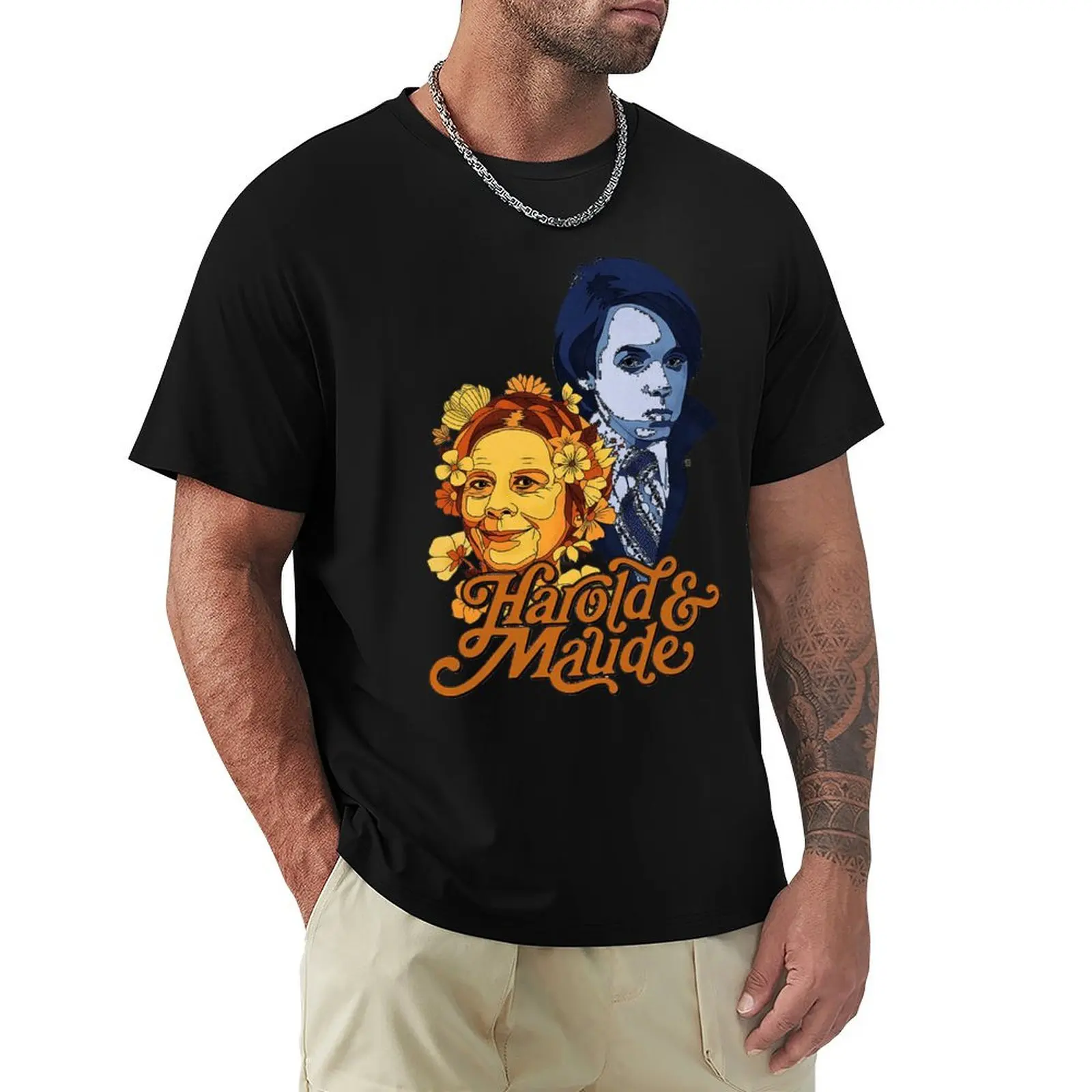 Harold And Maude Vintage T-Shirt Sweat Resistant Workout Tee Shirt