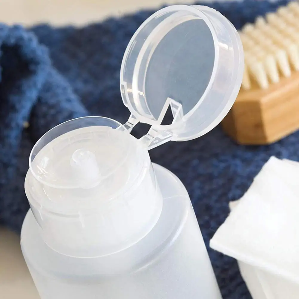 for Liquids Portable Liquid Empty Polish Remover Press Bottle 60ml Nail Container for Liquids