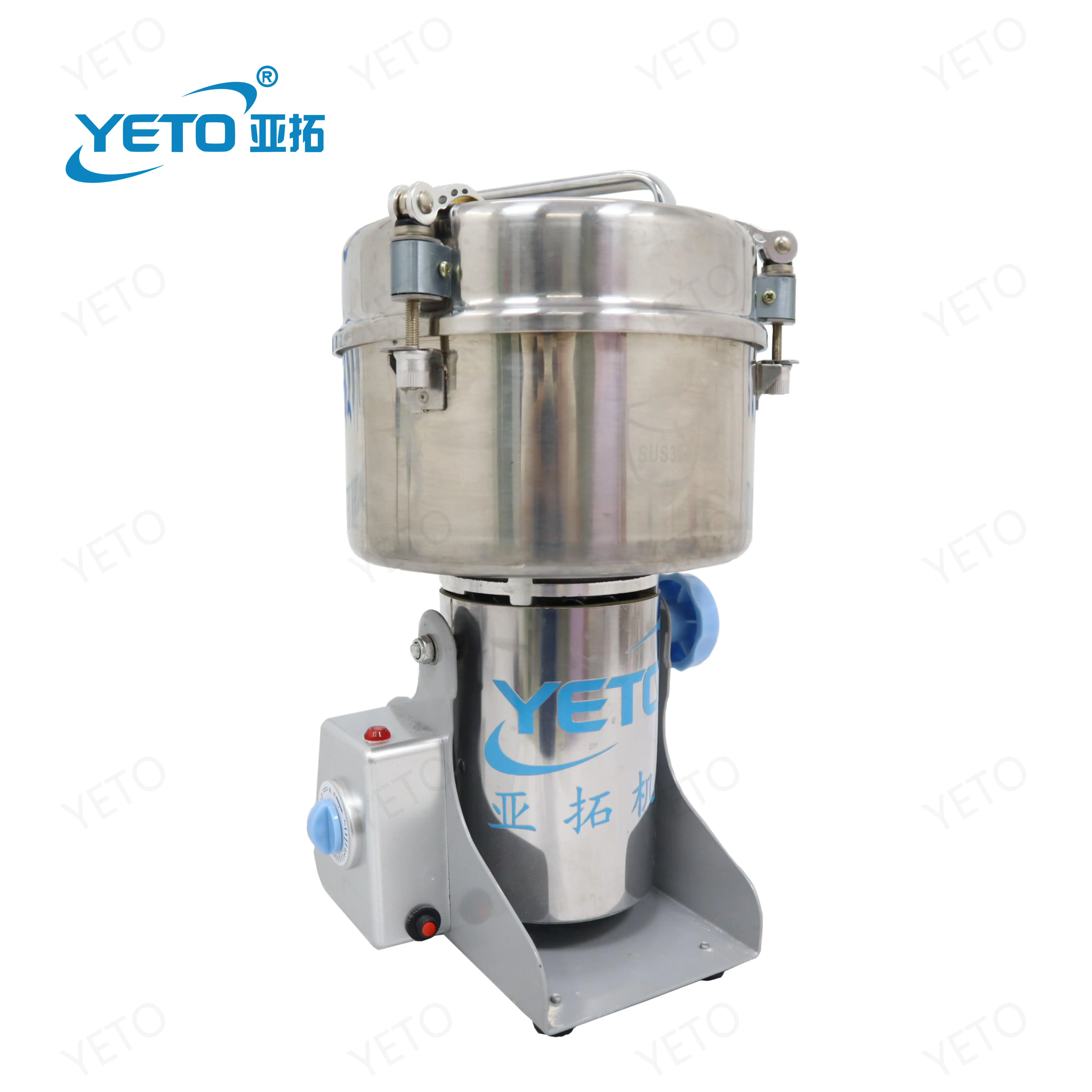 Industrial Semi Automatic Grain Mill Grinder Chilli Pulverizer Spice  Grinding Machine Dry Herbal Grinding