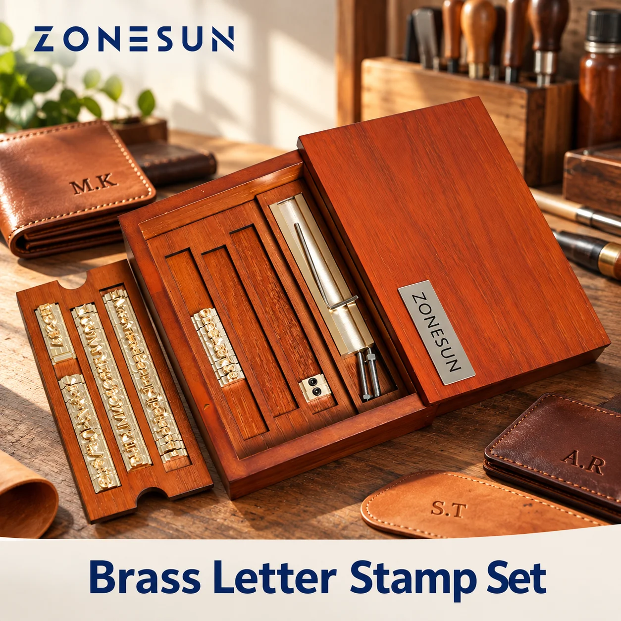 ZONESUN Brass Custom Logo T-slot Letter Hot Stamping Letters Stamp Copper Alphabet Mold Press Customized Font Character Mould