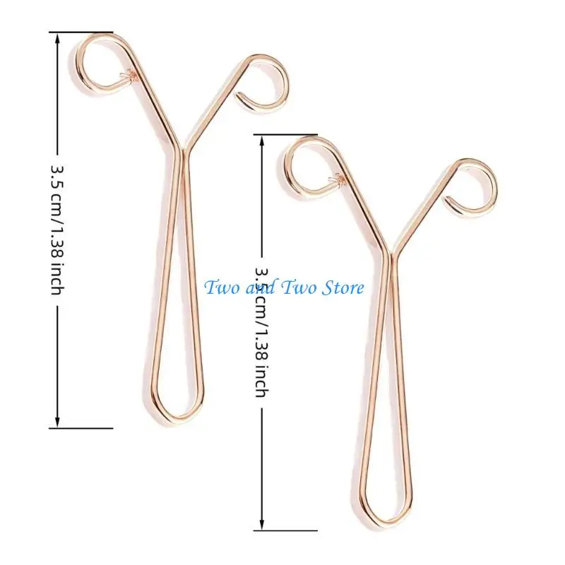 HX6F Versatile Cuff Clips Rolled Design Secure Grip Aluminum Alloy Jewelry Tools Multiple Options