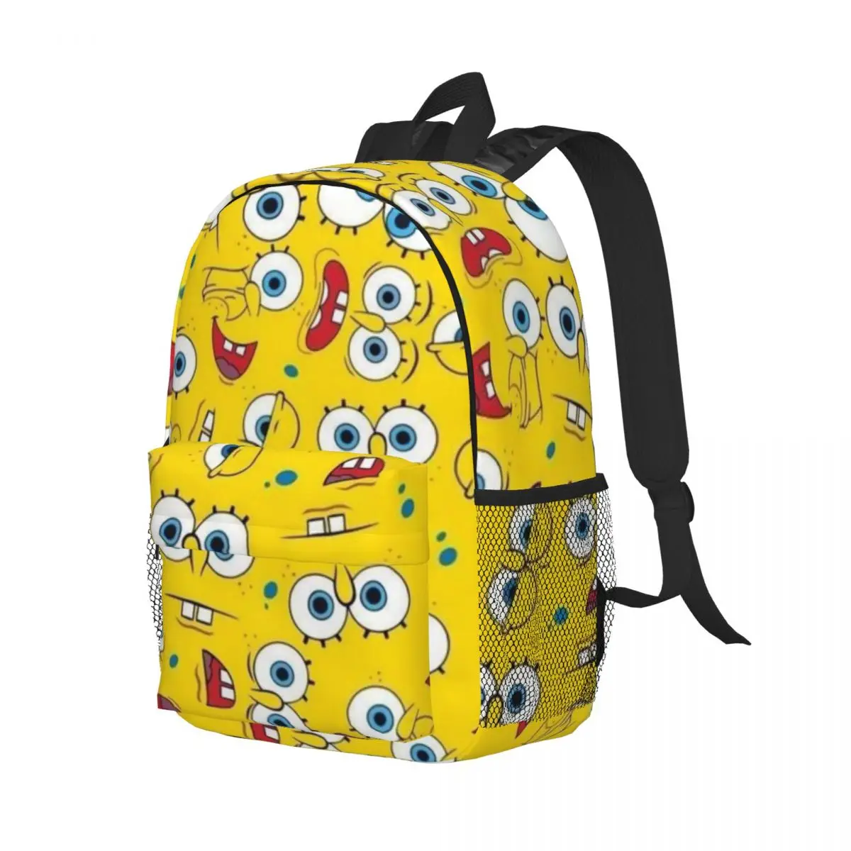 Mochila impermeável com vários bolsos, Spongebob Lightweight Travel Bag, 15 ", para organização