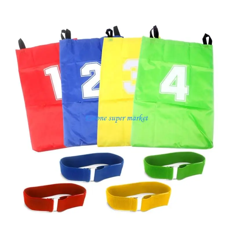 

090B 4 Piece Foldable Hopscotch Bags for Camping Game and School Field Days
