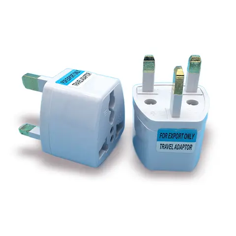 Reino Unido Plug 10A 250V Hong Kong Adaptador de energia para viagem Conversor de tomada Padrão britânico Inglês Singapura Malásia Macau