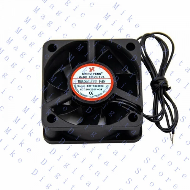 

UU 1 PCS Fan 5CM 2 Wire cooling fan XRF-5020HE2 AC 110/220V 3W 5020