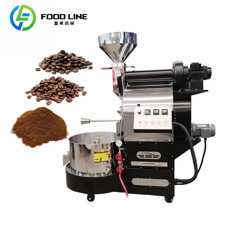 Coffee Bean Roaster Machine Coffee Roaster Commercial Drum Roasting Equipment Automatic Digital Control Home Coffee OME