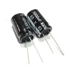 5pcs 1000uF 63V 1000MFD 63Volt Aluminum Electrolytic Capacitor 16*25mm Radial 1000mf63v 1000uf63v 63v1000mf 63v1000uf