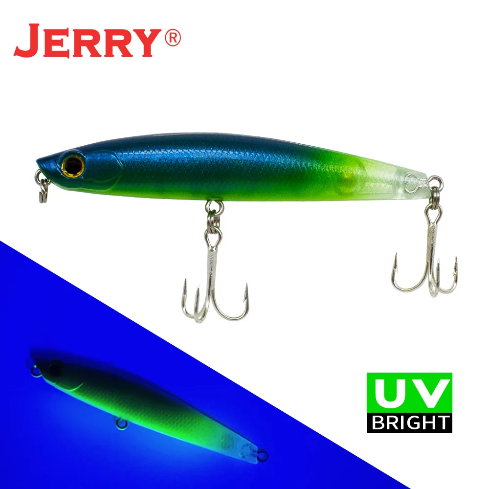 Jerry Blade Fishing Lure Hard Bait Topwater Pencil Floating Whitefish Saltwater 55mm70mm85mm105mm Shore Light Rock Fishing Artif