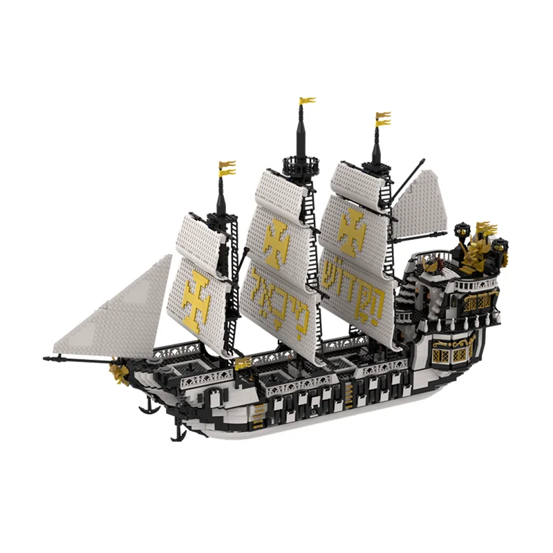 4363pcs MOC St Michael s Galleon Boated Model Building toy blocks Assemble creative Christmas gifts idea Education Brick Kids