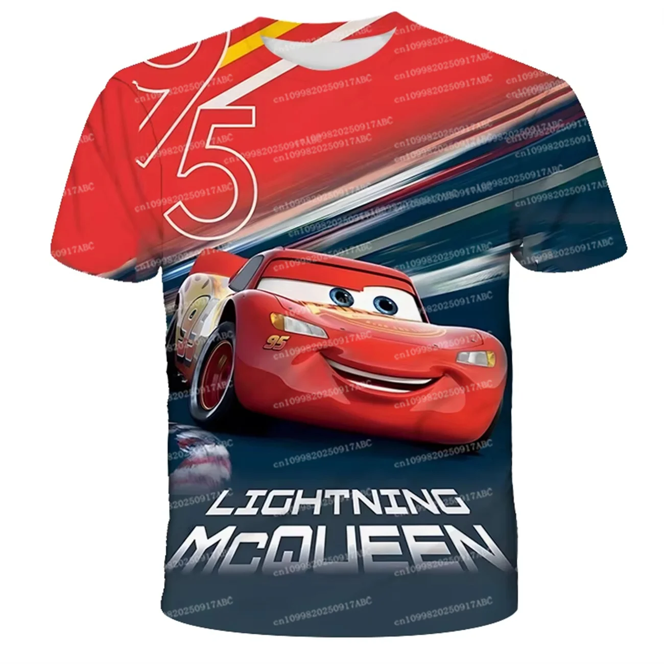 

Summer Men T-shirt Anime Disney 95 Lightning McQueen Cars Galaxy 3D Printing Fun Kid T-shirt Women k Short Sleeve Men Clothing