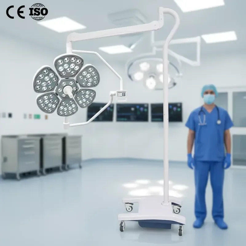 for Electric Mobile LED Operating Lamp Hospital Surgery Room Shadowless Light CRI 96 Adjustable Focus 3000K-6700K