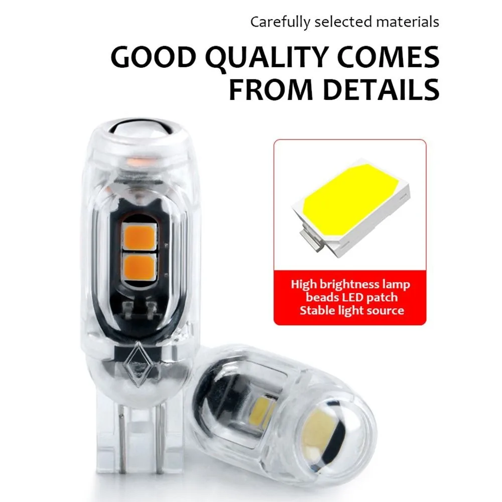 Universal T10 W5W Car Turn Signal 12V 3030 5SMD License Plate Light Flash Super Bright LED Bulb