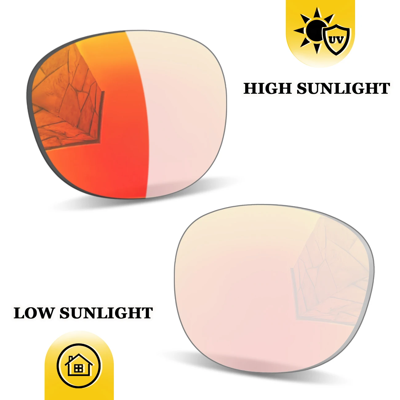 

Photochromic Premium Replacement Lenses for (Gen2) RW4013 (Gen1) RW4009 50mm AI Glasses – Non Polarized