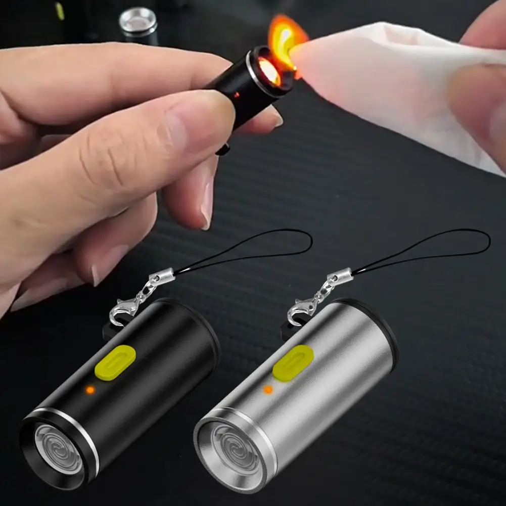 Practical Mini Type C Cigarette Lighter For Air Travel Outdoor No Flame Compactly Lighter Electric Easy Carrying Storage
