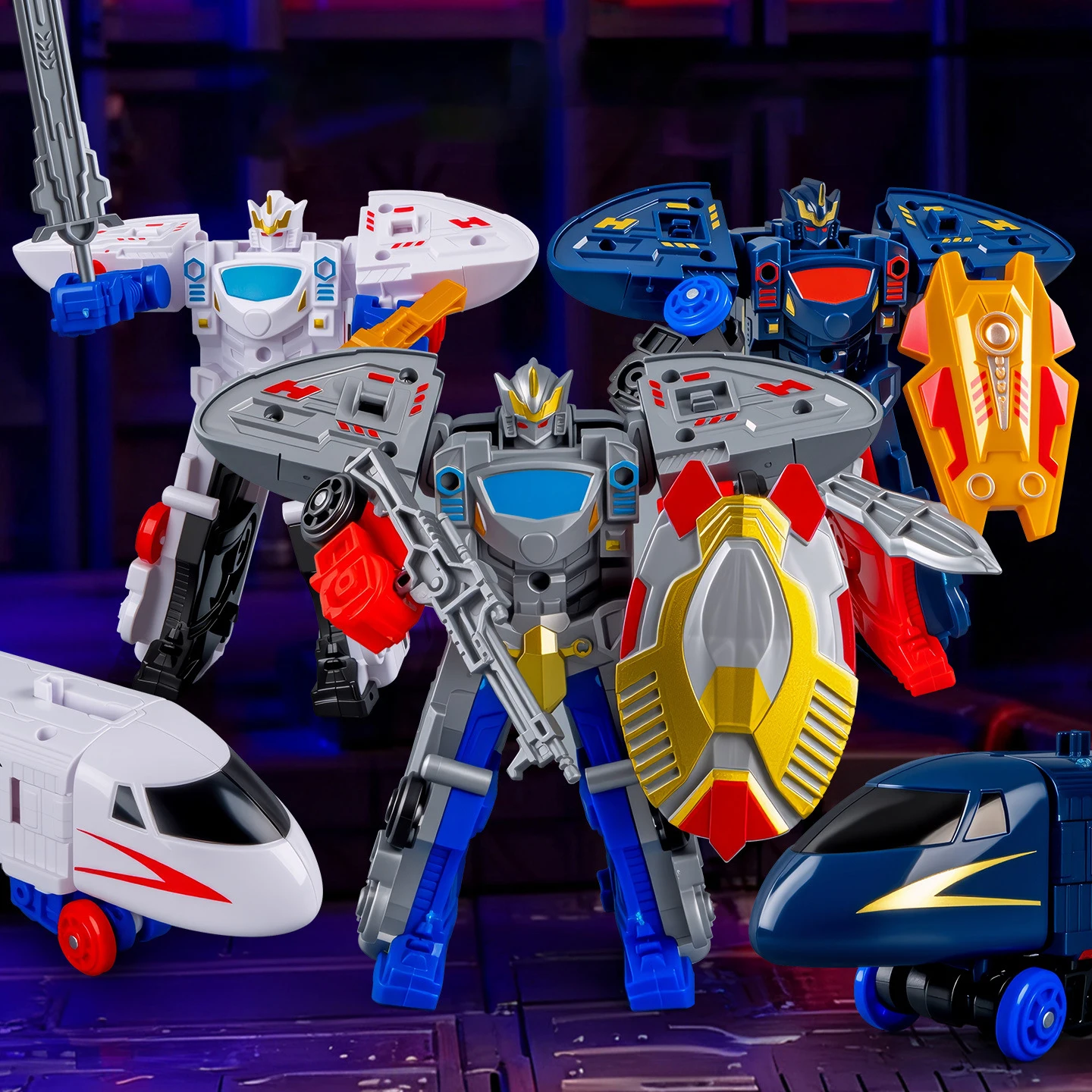 Kinderen Vervorming Speelgoed Educatief Simulatie Trein Mecha Vervorming Speelgoed Robot Warrior Transformatie Trein Model Jongen Cadeau