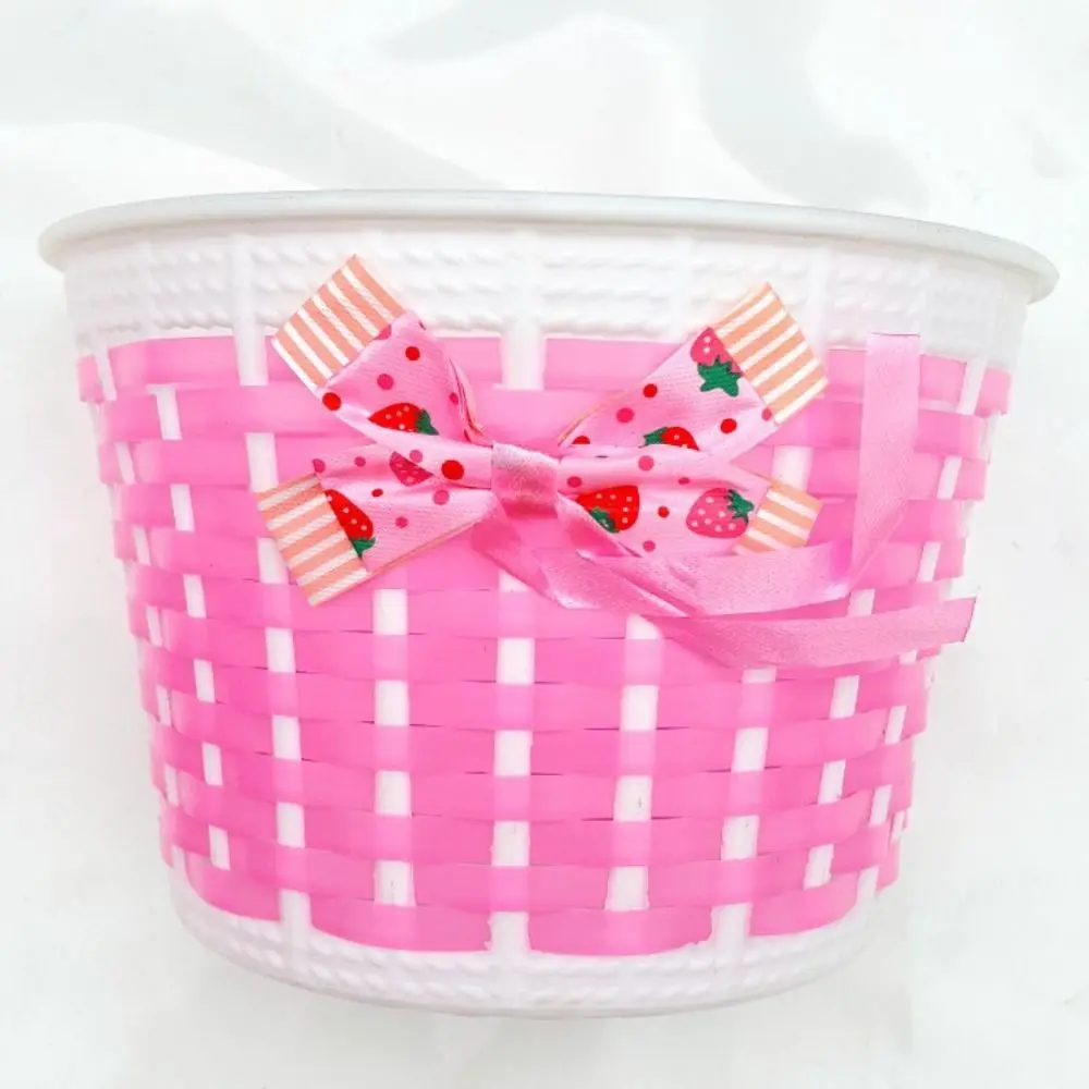 New Multicolors Children Bicycle Storage Hand Woven Scooter Handlebar Basket Bike Front Carrier Bike Basket