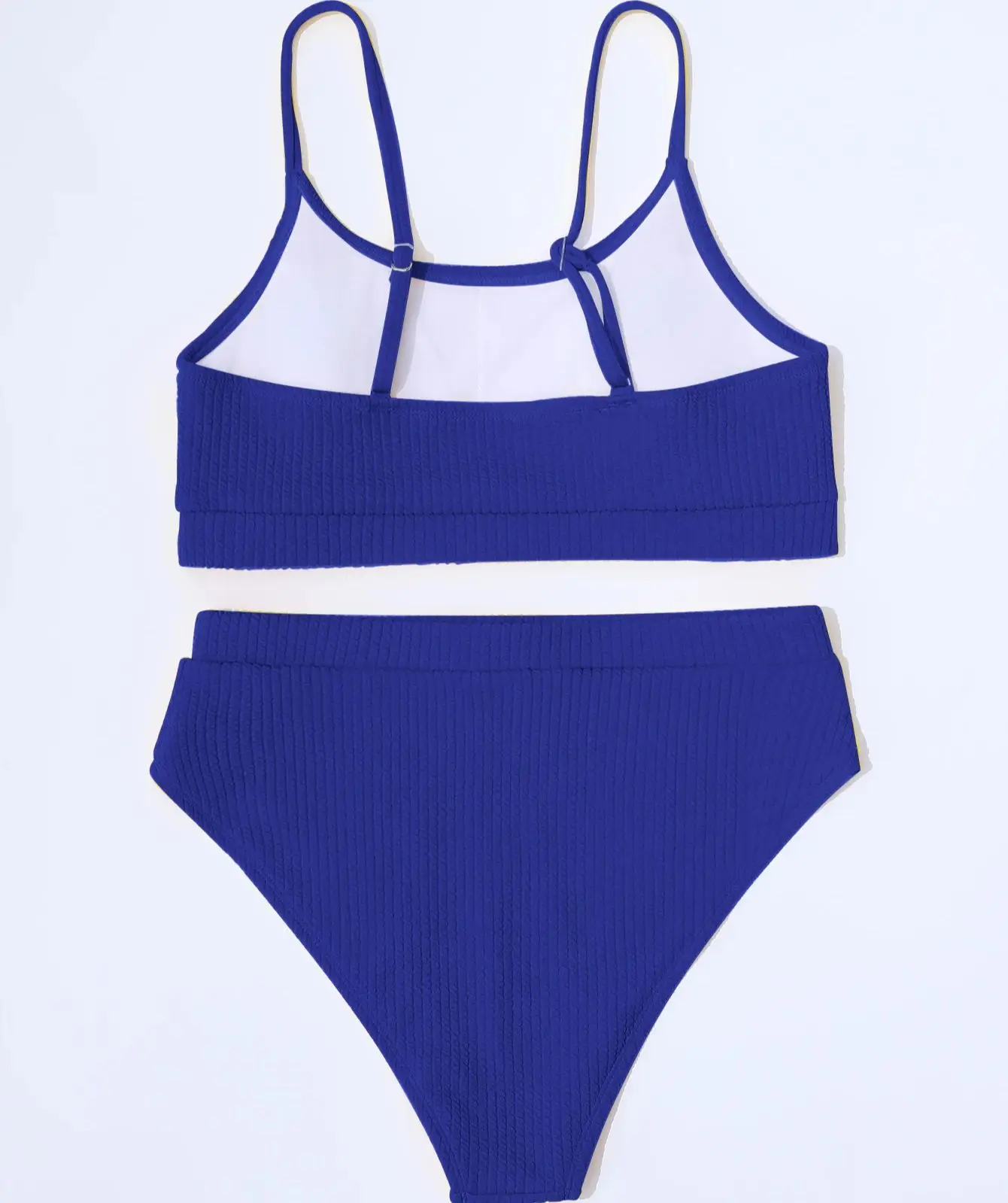 Female Swimming Suit Screw Thread Bikini Set 2 Pieces Sport Beach Suit  Women Sport Bra with Triangle Shorts