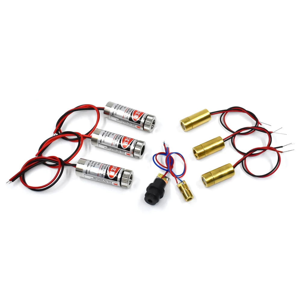 High Quality Red Line Laser Module 5mW 650nm Focus Adjustable Laser Head 5V Industrial Grade P0.05