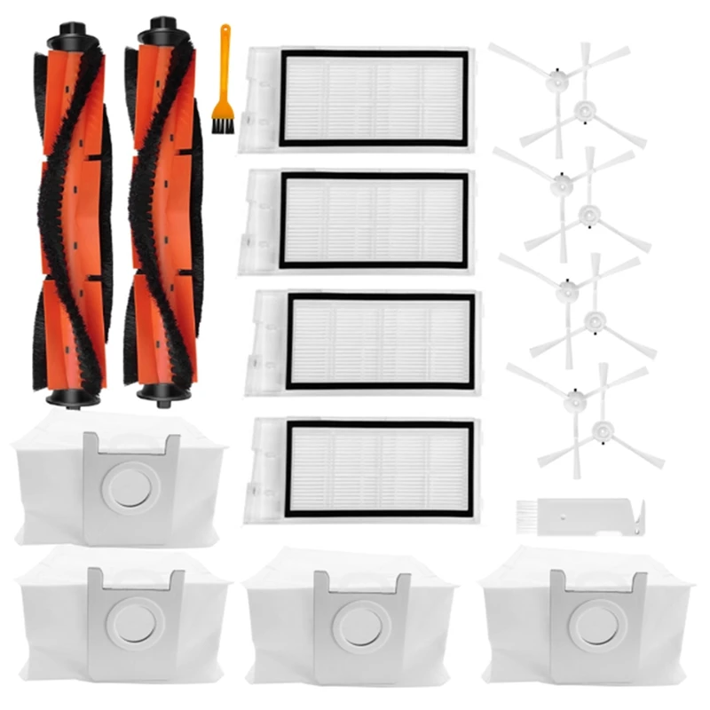 

Основная щетка, боковая щетка, фильтр, мешок для пыли, сменные аксессуары для робота-пылесоса Xiaomi Roidmi Eve Plus