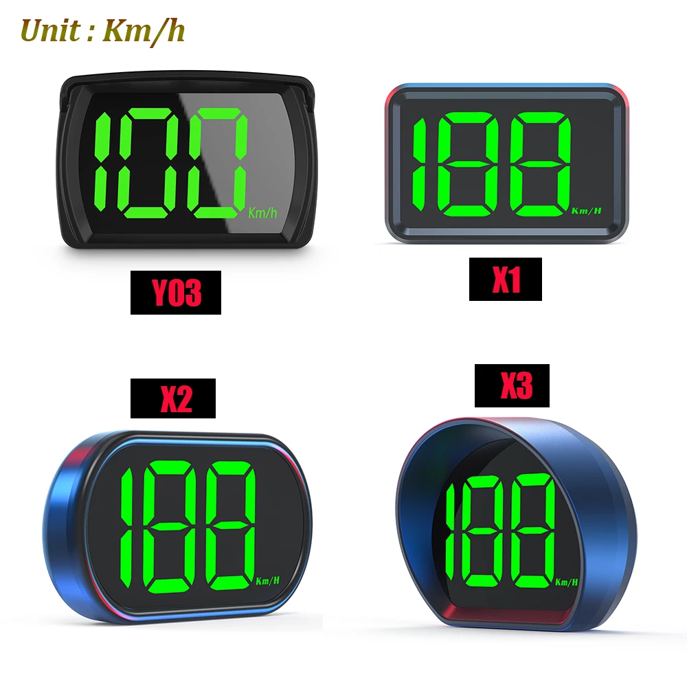 2inch LED GPS Heads Up Display KM/H Universal System Speedometer Big Fonts Digital Electronic Dashboard Automotive Accessories