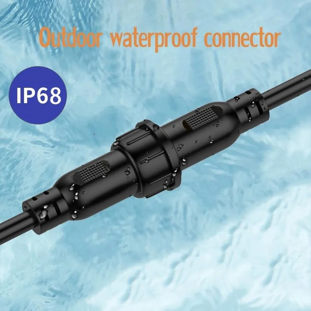 For Outdoor Use 2pin Waterproof Connector Waterproof 2pin Connectors For Led Waterproof Connectors 20cm Extension Cable