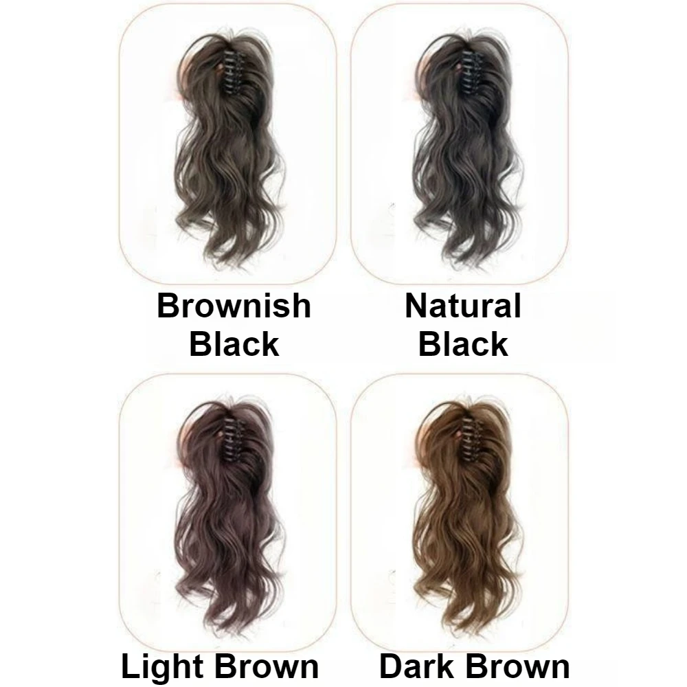 14 بوصة كليب في وصلات شعر ذيل حصان قصير مجعد الشعر ذيل حصان تمديد المظهر الطبيعي الاصطناعية هيربيسي شعر مستعار للنساء