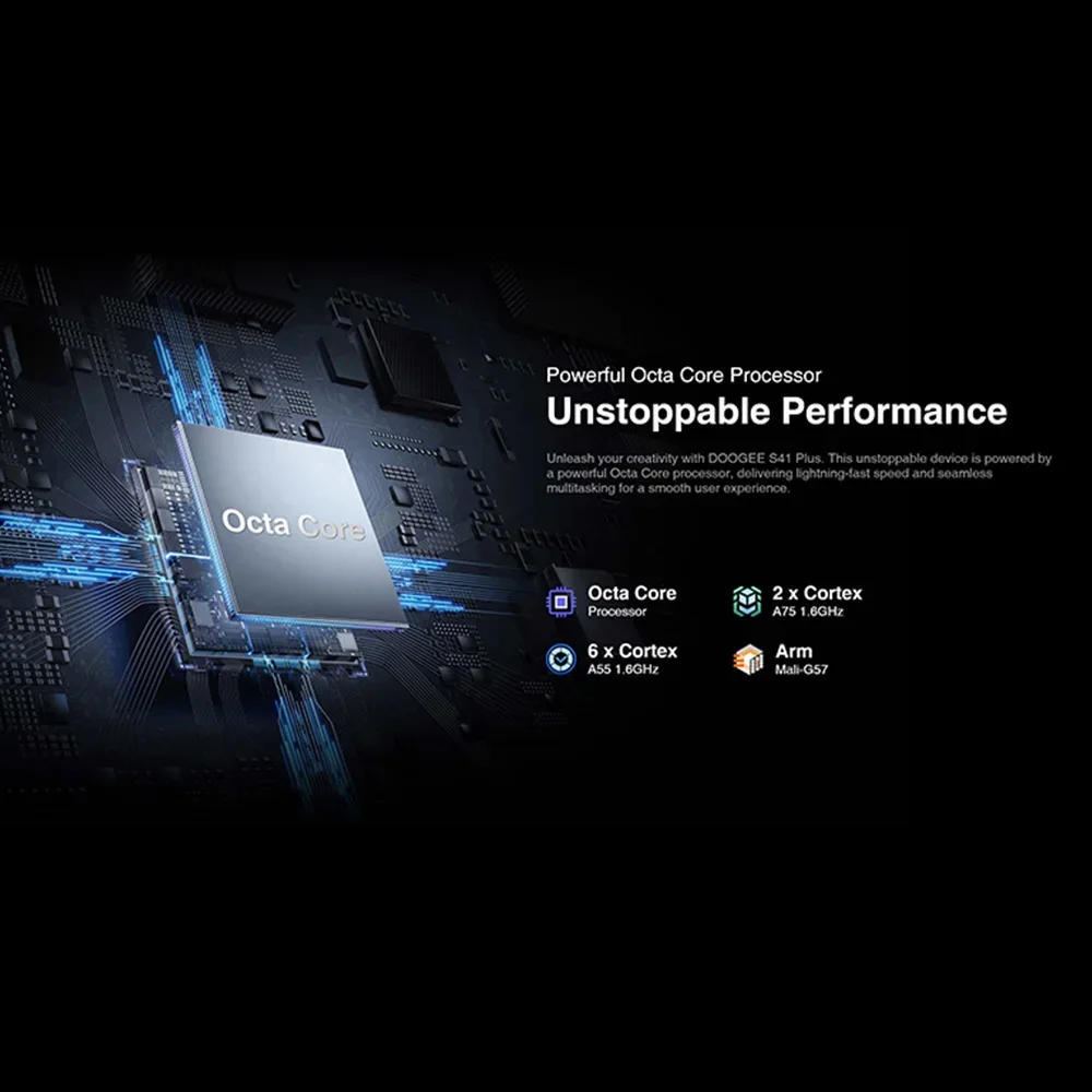 DOOGEE S41 Plus,4 Гб+128 Гб,6300 мАч,Octa Core,5.5"IPS HD,13MP AI Tripla fotocamera,NFC Google Pay,Android 13,4G,г onderль yah onderя