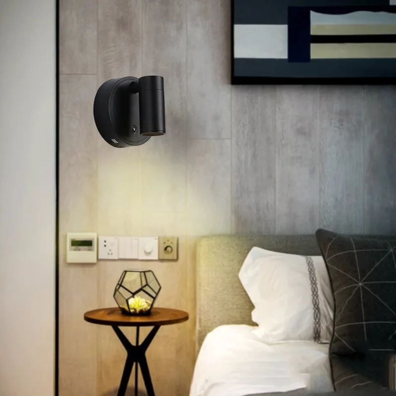 

Светодиодный перезаряжаемый настенный светильник, беспроводной, без сверления, магнитный прожектор, защита глаз, высококачественный небольшой ночник для прикроватной спальни