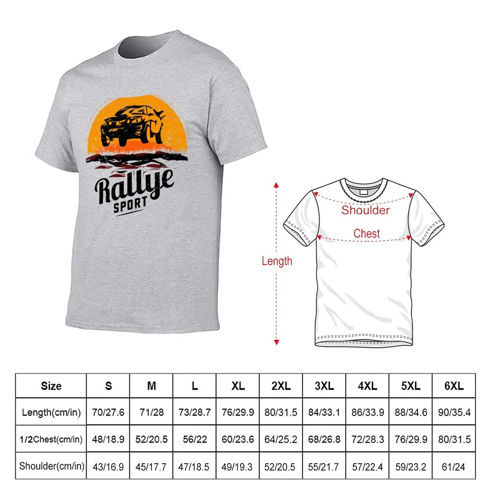 Rallye sport T-Shirt Short sleeve tee Anime t-shirt korean fashion mens t shirt