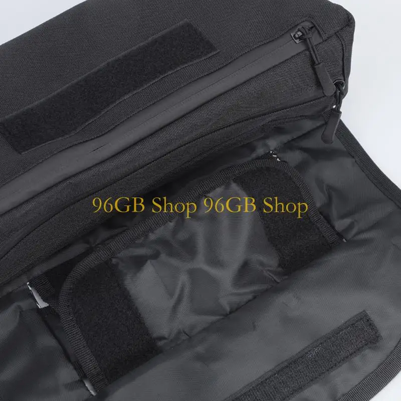 96GB Flexible Motorcycle Handlebar Bag with Clear Zippered Navigation Storage for Route Checks, Short Trips, and Daily