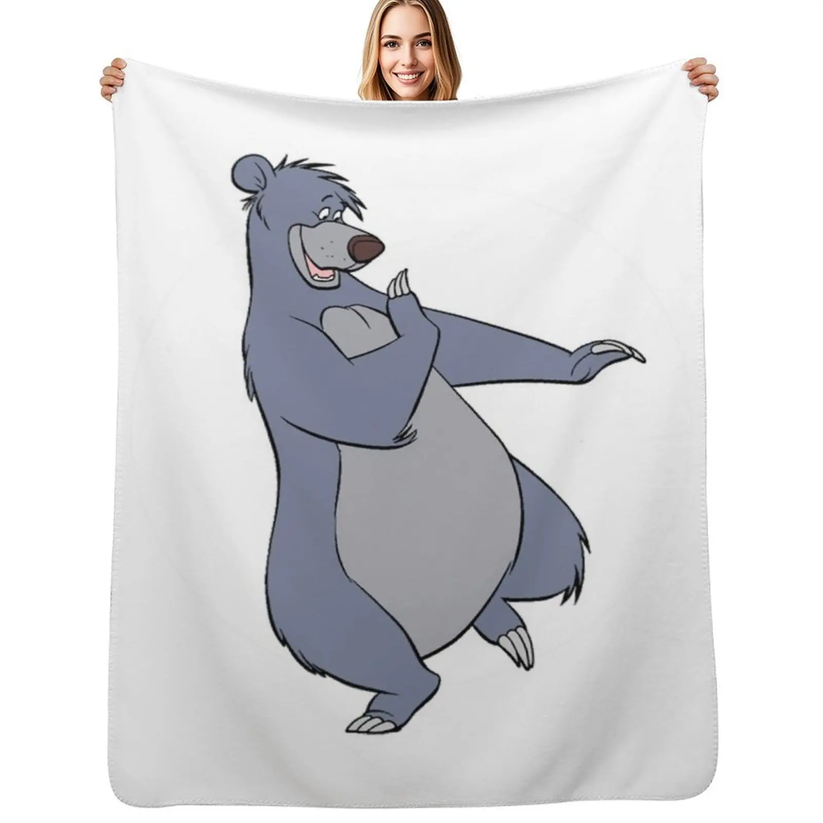 Baloo - Baloo y Mowgli - The Jungle Book - Manta suave para aire acondicionado, para oficina y hogar