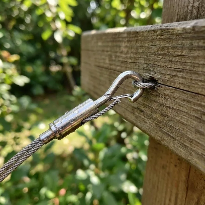 Adjustable Wire Rope Spring Hook Stainless Steel Hanging Wire For Picture Frame Fishing Lifting Cable Clothesline Fastener Tool