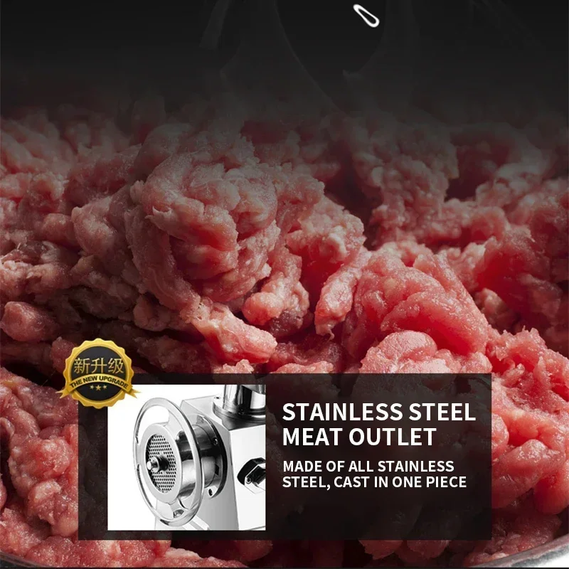 

32-A Meat Grinder Stainless Steel 2200W High Power Commercial Electric Meat Grinder Super Power 350KG/H