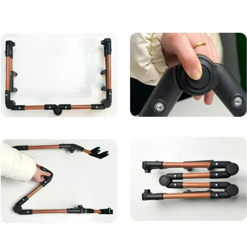 Beach Cart Handle Folding Handcart Push Handle Trolley Handle Attachment Removable Foldable Utility Wagon Cart Replacement Part