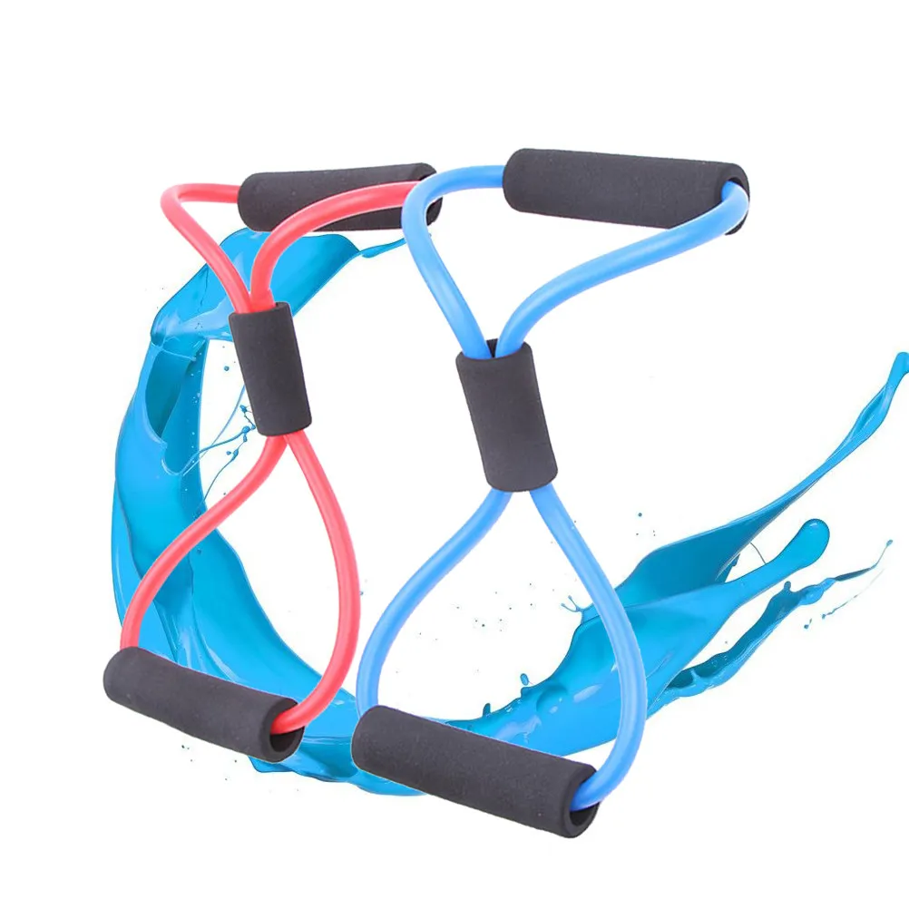 2Pcs Eco-Friendly Natural Latex Resistance Bands Heavy Duty Chest Developer for Toning Sculpting Muscles Home Gym Travel Fitness