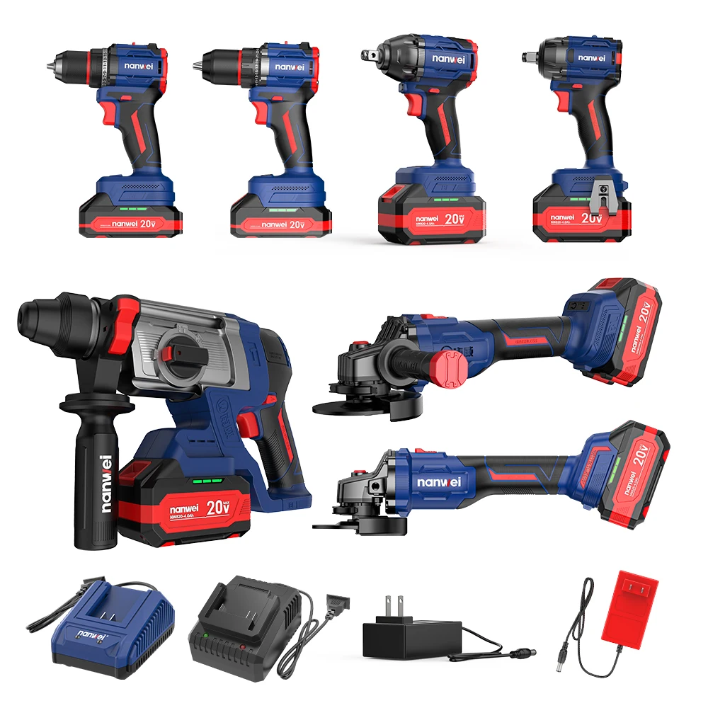 Multifunctional Cordless Drill Combination Set Household Tools and Craftsman Machinery Woodworking Set Battery Power Supply