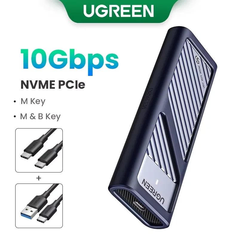 

【RU】19PCS UGREEN M2 SSD Case M.2 NVMe 10Gbps SSD Enclosure