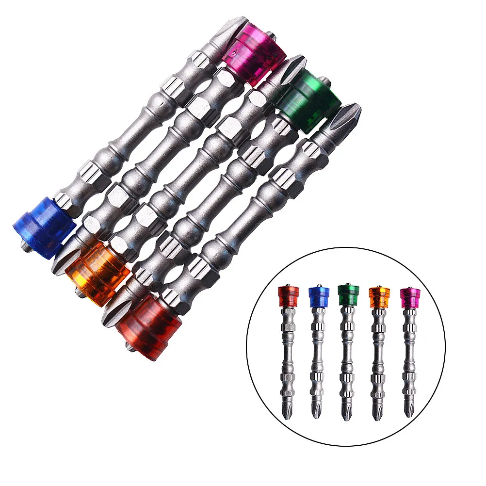 

5Pcs 65Mm Magnetic Driver Bits Smooth Surface High Precision Screwdriver Bits for Hand Electric Drills Ph2 Long Screwdriver Bit
