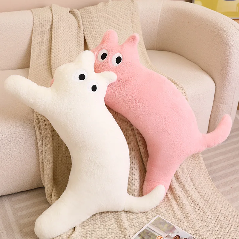 100CM Cute Soft Long Cat Pillow Plush Toys Stuffed Office Sleeping Cushion Bed Pillow Home Decor Gift Doll for Kids Girls