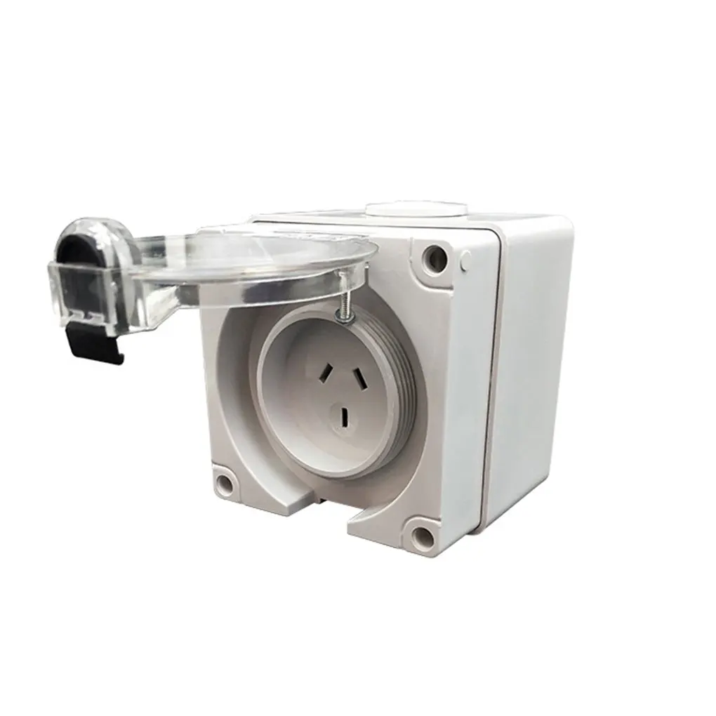 3P Industrial Socket Electrical Connectors Outdoor Wear-resistant Square Waterproof Plugs Rainproof Wall Sockets Safety