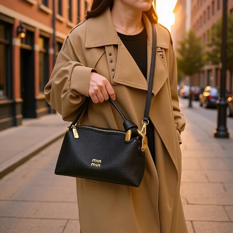 

2025 Luxe Underarm Bag, Women's Soft Leather Shoulder Purse, Versatile Crossbody Day to Night Tote, Casual Sling Bag