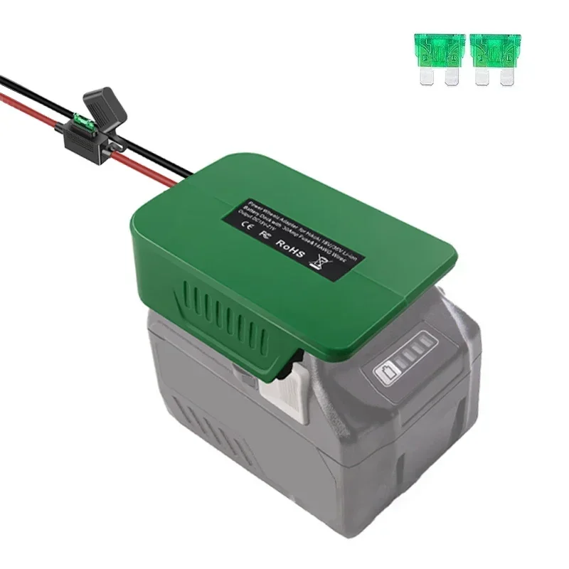 Per Hitachi/per Hikoki 18V-36V adattatore per ruota di alimentazione della batteria con interruttore fusibile batteria adattatore fai da te