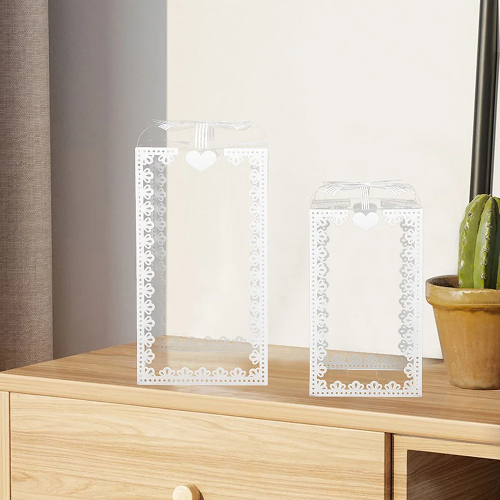 

30pcs Clear Gift Boxes Candy Packaging Transparent Treat Containers For Party Favors Wedding Birthday Festival Wrapping Storage