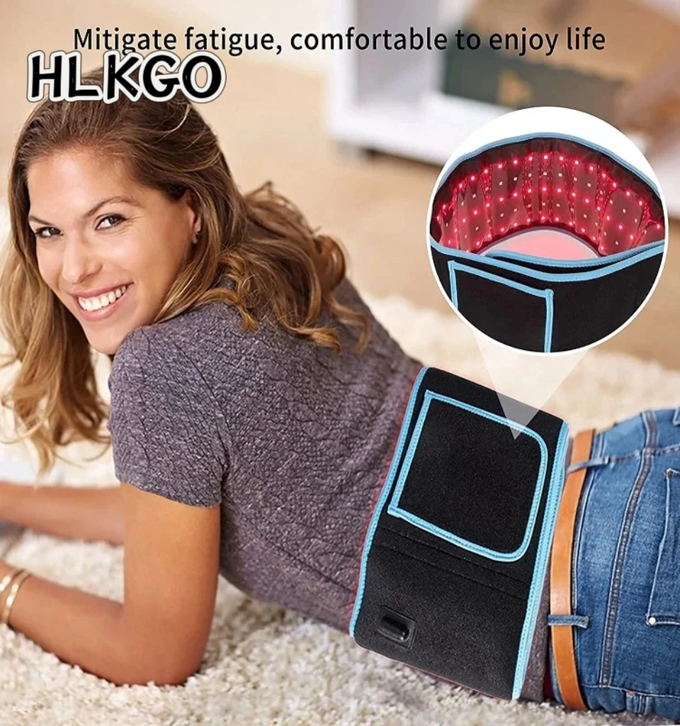 

Advanced Phototherapy Belt with Heating Red Light LED Technology with Warm Compress & Massage for Body Care