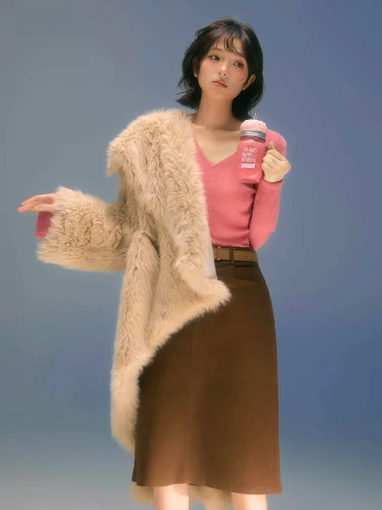 

2026 Autumn New Korean Style Portrait Photography Atmosphere Sensation Artistic Clothing Gentle Lazy Girl Studio Dress