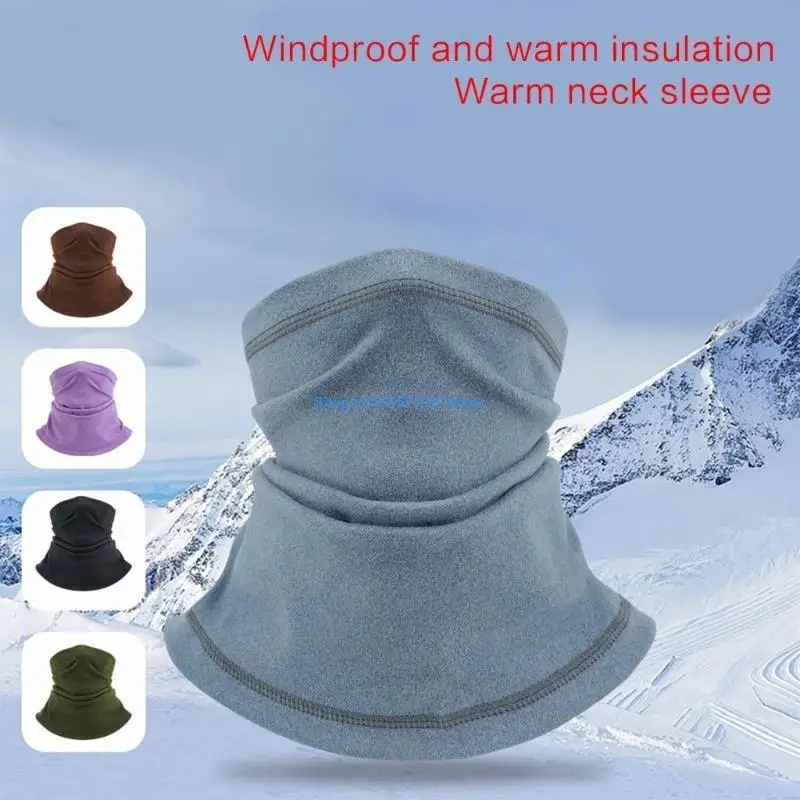 P88B Bavaglini per copricapo da ciclismo invernali caldi Sciarpa da pesca scalda orecchie con collo in pile