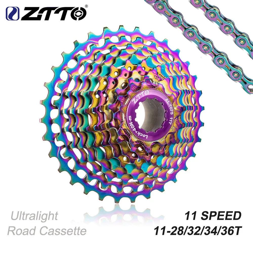 ZTTO Ultralight Road Bike 11 Speed Cassette 11 Speed 11-34T 11s 11-28T Sprocket 11S 36T Freewheel 11s 22s Flywheel K7 11V Gravel