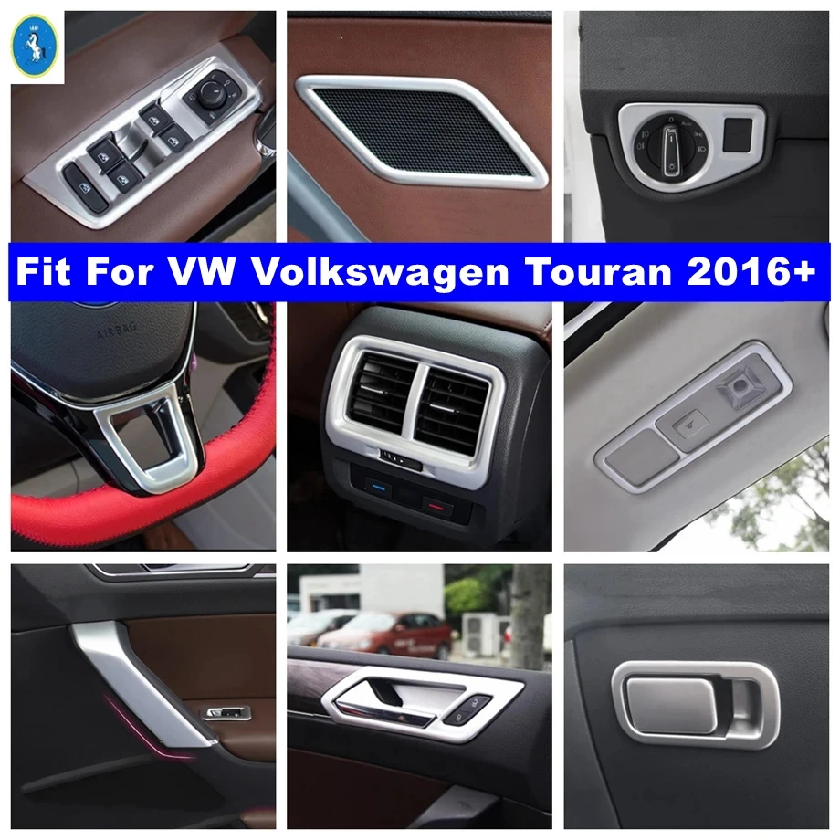 

ABS Matte Armrest Box / AC Air Outlet Vent / Door Speaker / Glass Lift Panel Accessories Cover Trim For VW Touran 2016 - 2021