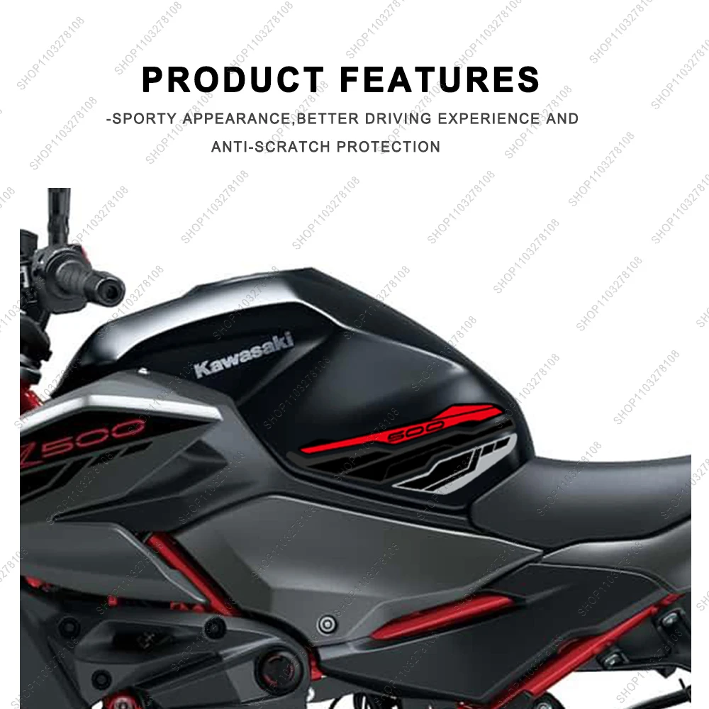 For Z500 Z 500 2024 3D Epoxy Resin Sticker Kit Waterproof Motorcycle fuel tank pad Protective decals