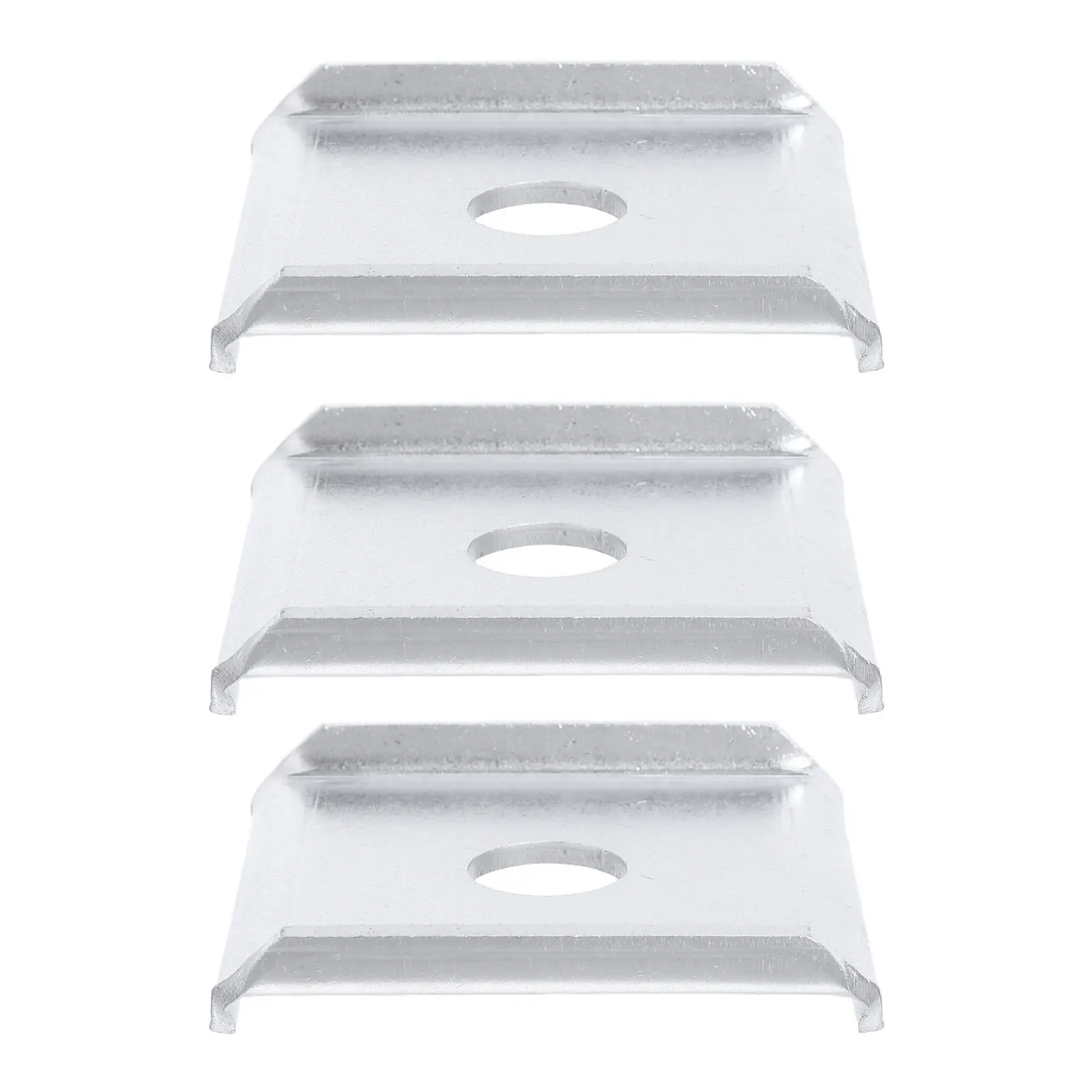 3Pcs Dual Mulching Blade Adapters Lawn Mower Blade Mount Spacer Commercial Mowers 2.8inch Width 0.12inch Thick 58Mm Center Hole